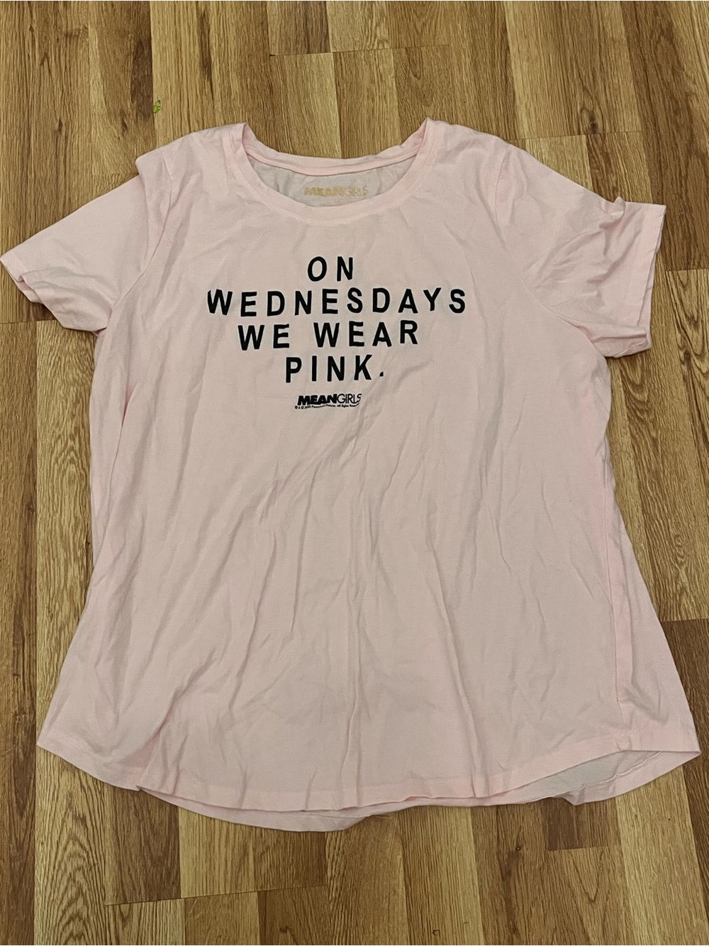 Pink Graphic Tee - "On Wednesdays We Wear Pink"